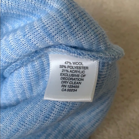 Lord & Taylor Baby Blue Wool Shirt - Picture 4 of 6